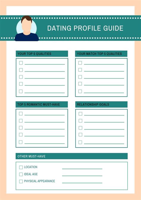 dating profile template blank